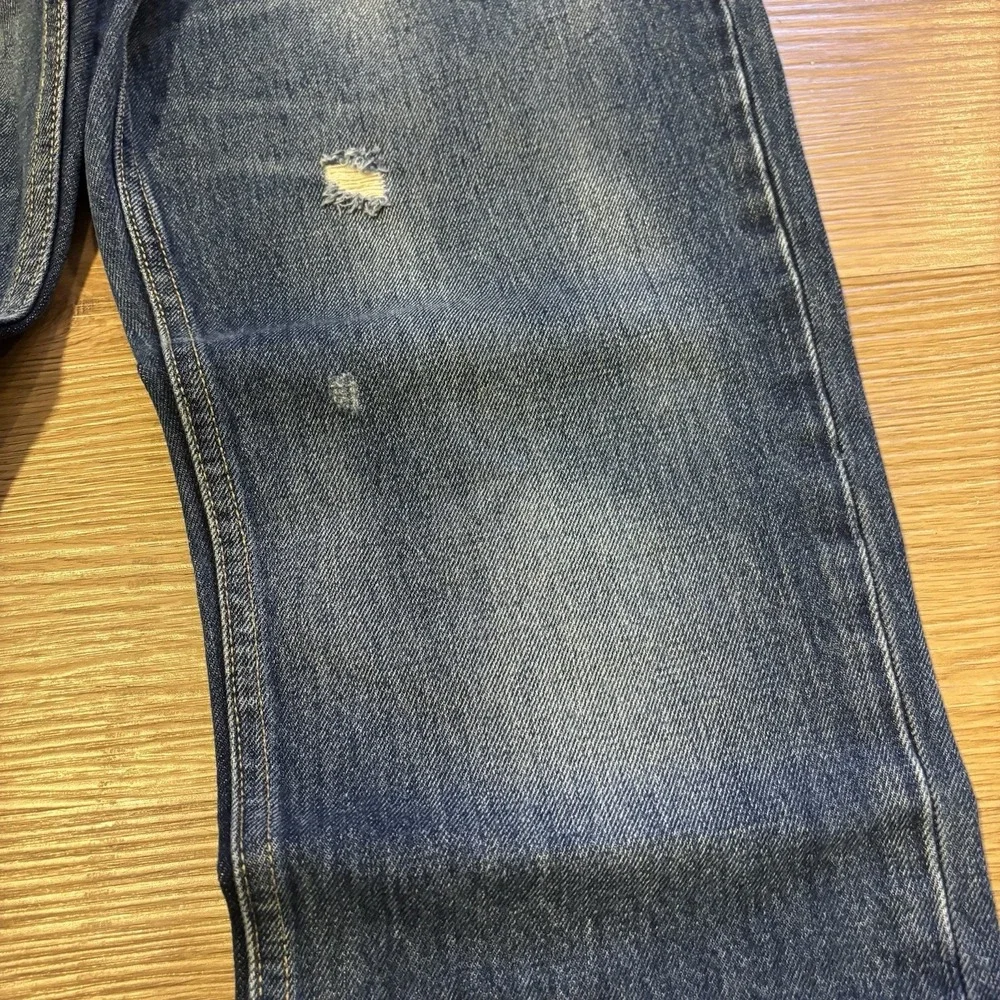 Levis 511‎ Jeans Men's 34x32 Slim Fit Medium Wash Crazy Fade Distresssing Casual